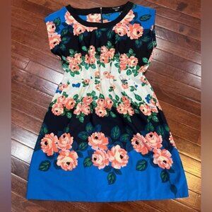 white floral print dress